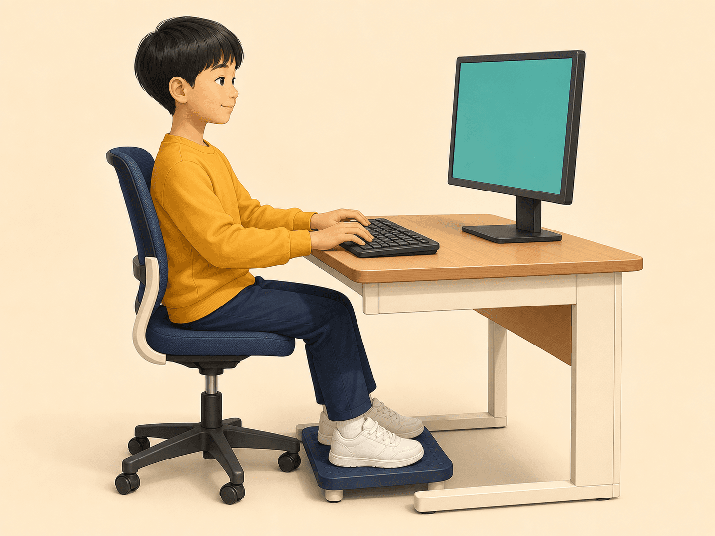 편안한 키보드 사용 자세 재료 미리보기